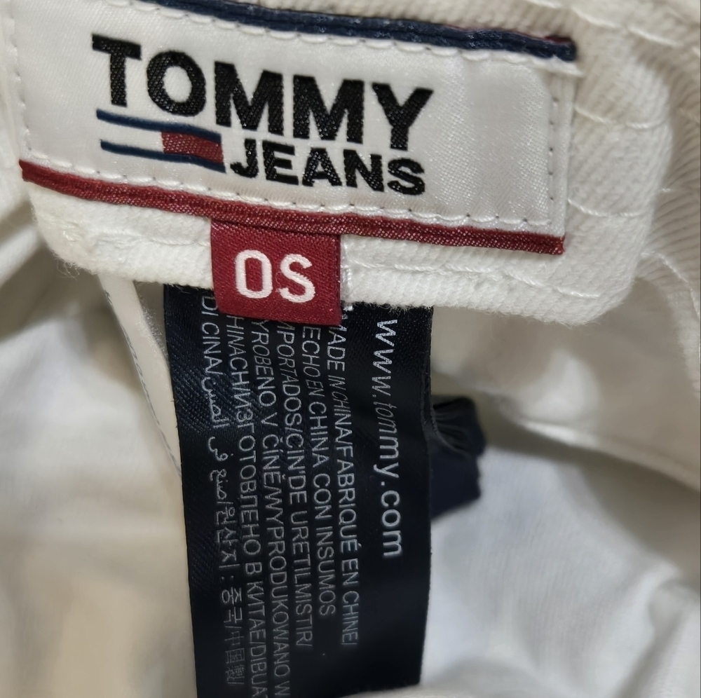 Tommy Jeans White and Colorful Stripes Y2K Bucket Hat - Picture 2 of 8